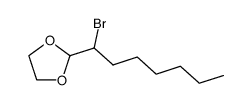 2-(1-bromoheptyl)-1,3-dioxolane Structure