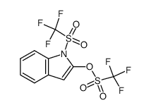 1-(trifluoromethanesulfonyl)indol-2-yl trifluoromethanesulfonate Structure