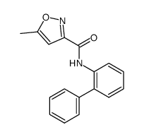 5-methyl-N-(2-phenylphenyl)oxazole-3-carboxamide结构式