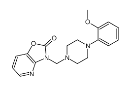 3-[[4-(2-methoxyphenyl)piperazin-1-yl]methyl]-[1,3]oxazolo[4,5-b]pyridin-2-one结构式