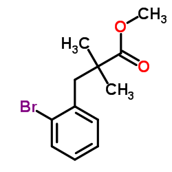 Methyl 3-(2-bromophenyl)-2,2-dimethylpropanoate Structure