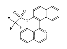 1-(2-trifluoromethanesulfonyloxy-1-naphthyl)isoquinoline Structure