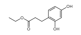 ethyl 3-(2,4-dihydroxyphenyl)propionate Structure