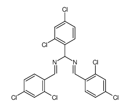 -(2,4-Dichloro-phenyl)-N,N'-bis-[1-(2,4-dichloro-phenyl)-meth-(E)-ylidene]-methanediamine Structure