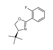 4-tert-butyl-2-(2-fluorophenyl)-4,5-dihydro-oxazole结构式