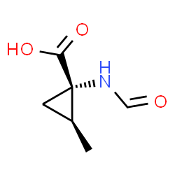 Cyclopropanecarboxylic acid, 1-(formylamino)-2-methyl-, cis- (9CI) structure