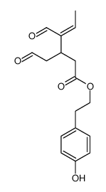 2-(4-hydroxyphenyl)ethyl (E)-4-formyl-3-(2-oxoethyl)hex-4-enoate Structure