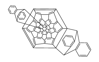 9',9",10',10"-tetrahydrobis[9,10]ethanoanthra[11',12':1,9,11",12":52,60][5,6]fullerene-C60-Ih Structure