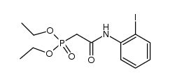 N-(2-Iodophenyl)-α-(diethoxyphosphinyl)acetamide结构式