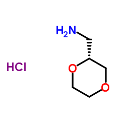 (R)-(1,4-二恶烷-2-基)甲胺盐酸盐结构式