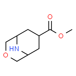 methyl 3-oxa-9-azabicyclo[3.3.1]nonane-7-carboxylate hydrochloride Structure