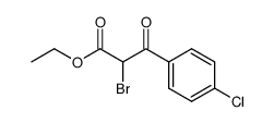 Benzenepropanoic acid, α-bromo-4-chloro-β-oxo-, ethyl ester结构式