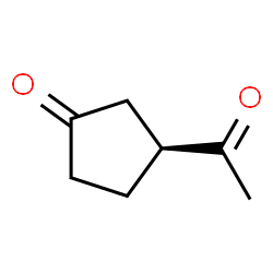 Cyclopentanone, 3-acetyl-, (3S)- (9CI) structure