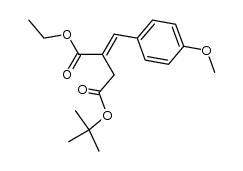 (E)-4-tert-butyl 1-ethyl 2-(4-methoxybenzylidene)succinate结构式