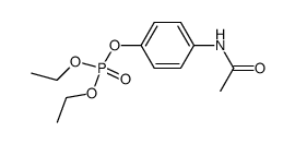 phosphoric acid, 4-(acetylamino)phenyl diethyl ester结构式
