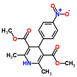 2,6-Dimethyl-3,5-dicarbomethoxy-4-(4-nitrophenyl)-1,4-dihydropyridine picture