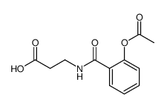o-acetoxy-N-benzoyl-β-alanine Structure