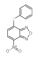 2,1,3-Benzoxadiazole,4-nitro-7-(phenylthio)-结构式