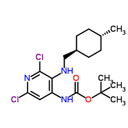 tert-butyl (2,6-dichloro-3-((((1r,4r)-4-methylcyclohexyl)methyl)amino)pyridin-4-yl)carbamate结构式