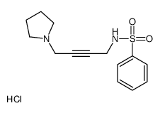 N-(4-pyrrolidin-1-ylbut-2-ynyl)benzenesulfonamide,hydrochloride Structure