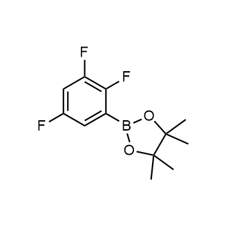 4,4,5,5-四甲基-2-(2,3,5-三氟苯基)-1,3,2-二氧硼杂环戊烷结构式