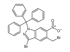 3-Bromo-5-(Bromomethyl)-6-Nitro-1-Trityl-1H-Indazole图片