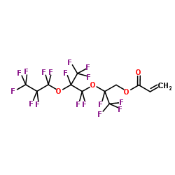 1H,1H-Perfluoro(2,5-dimethyl-3,6-dioxanonanoyl) acrylate structure