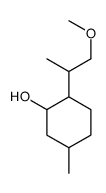 2-(1-methoxypropan-2-yl)-5-methylcyclohexan-1-ol结构式