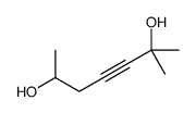2-methylhept-3-yne-2,6-diol Structure