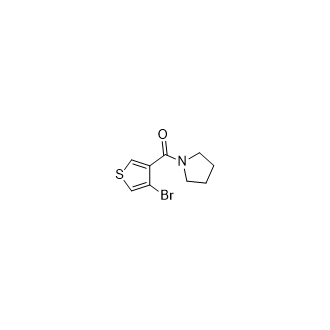 (4-Bromothiophen-3-yl)(pyrrolidin-1-yl)methanone Structure