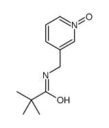 2,2-dimethyl-N-[(1-oxidopyridin-1-ium-3-yl)methyl]propanamide Structure