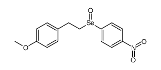 1-methoxy-4-(2-((4-nitrophenyl)seleninyl)ethyl)benzene Structure