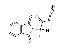 (R)-1-diazo-3-phthalimidobutan-2-one Structure