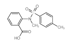 2-[methyl-(4-methylphenyl)sulfonyl-amino]benzoic acid Structure