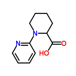 1-(2-Pyridinyl)-2-piperidinecarboxylic acid Structure