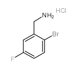 2-Bromo-5-fluorobenzylamine hydrochloride Structure