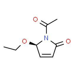 2H-Pyrrol-2-one, 1-acetyl-5-ethoxy-1,5-dihydro-, (R)- (9CI)结构式