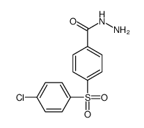 4-(4-chlorophenyl)sulfonylbenzohydrazide结构式