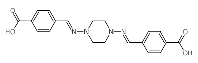 4-[[4-[(4-carboxyphenyl)methylideneamino]piperazin-1-yl]iminomethyl]benzoic acid picture