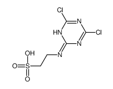 2-[(4,6-dichloro-1,3,5-triazin-2-yl)amino]ethanesulfonic acid结构式