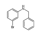 N-苄基-3-溴苯胺结构式