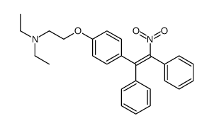N,N-diethyl-2-[4-(2-nitro-1,2-diphenylethenyl)phenoxy]ethanamine Structure