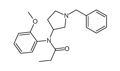 N-(1-benzylpyrrolidin-3-yl)-N-(2-methoxyphenyl)propanamide结构式
