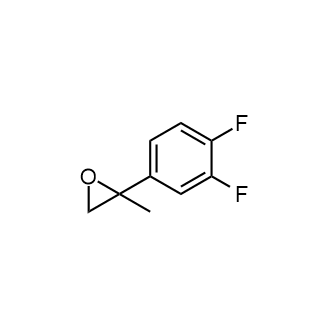 2-(3,4-二氟苯基)-2-甲基环氧乙烷结构式