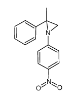 2-methyl-1-(4-nitrophenyl)-2-phenylaziridine结构式