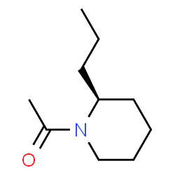 Piperidine, 1-acetyl-2-propyl-, (2S)- (9CI) structure