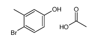 acetic acid,4-bromo-3-methylphenol结构式