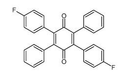 2,5-Bis(p-fluorophenyl)-3,6-diphenyl-p-benzoquinone结构式