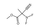 Alanine, 2-cyano-N,N-difluoro-, methyl ester (8CI) Structure