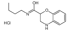 butyl(3,4-dihydro-2H-1,4-benzoxazine-2-carbonyl)azanium,chloride Structure